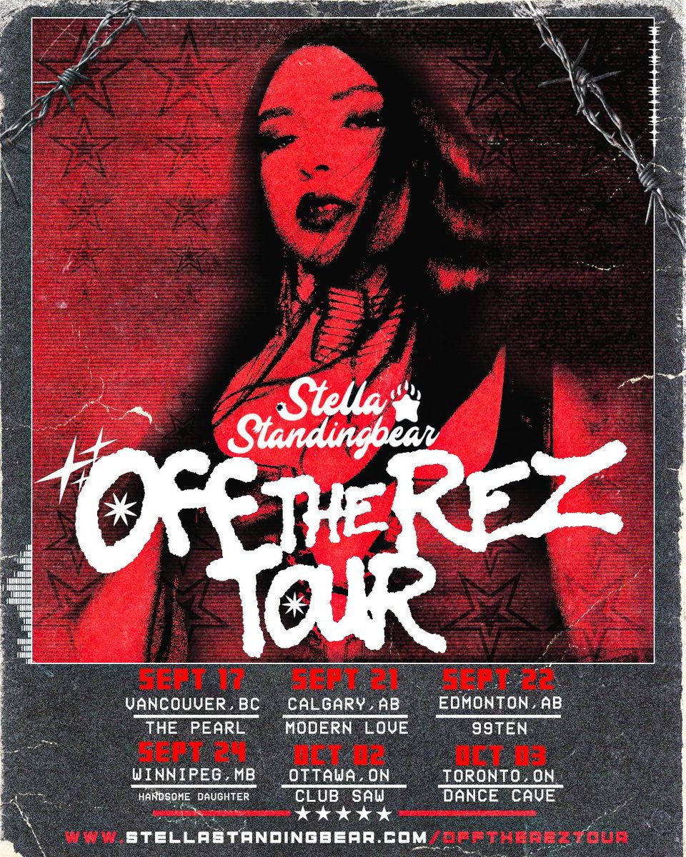 Off The Rez Tour 2026 poster listing the Canadian tour dates