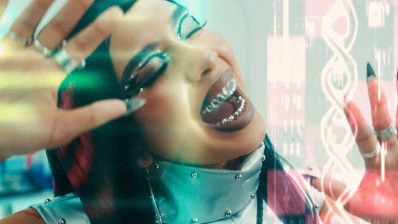 Still from the official video for Mmhmm